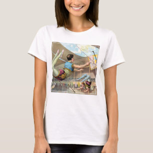 T-shirt Des Hommes acrobates Interprétant Un Cirque