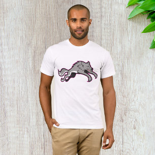 T-shirt des hommes attaquant des loups
