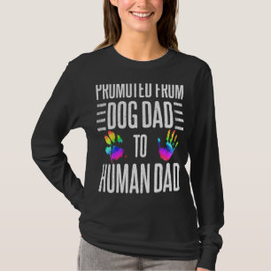 T-shirt Des Hommes Promus De Papa Chien À Papa Humain Rain