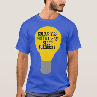 T-shirt Des Idées Vertes Sans Couleur Dormir Furieusement