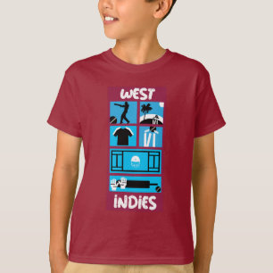T-shirt des joueurs de cricket des Antilles