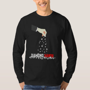 T-shirt Des Mains En Diamant Saupoudrent À Wall Street