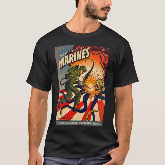 T-shirt des marines #2 des Etats-Unis (Devant)
