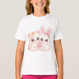 T-shirt des meilleurs amis d'un chaton et d'un lap