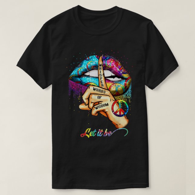 T-shirt Des paroles pleines de sagesse laissent le signal  (Design devant)