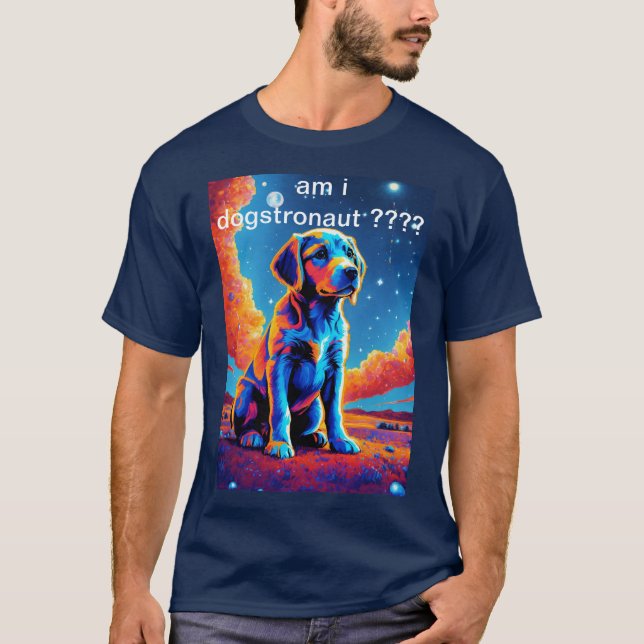 T-shirt Des pattes à travers le Cosmos : Aventures canines (Devant)