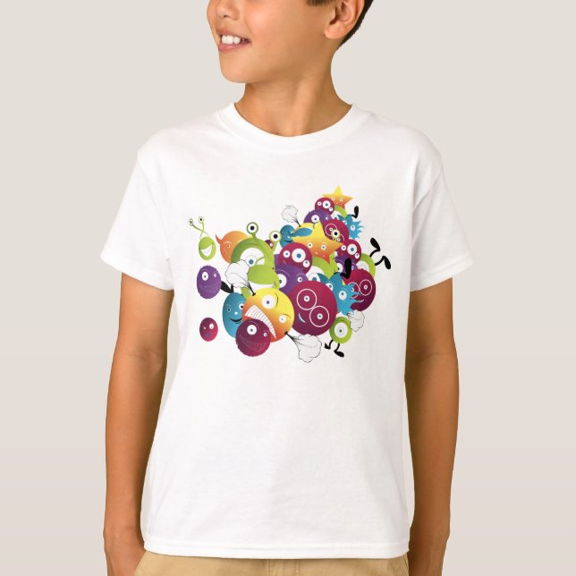 T-shirt des petits monstres (Devant)