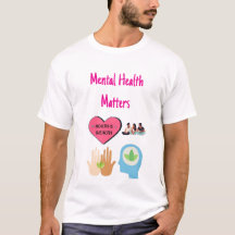 T-shirt des questions de santé mentale