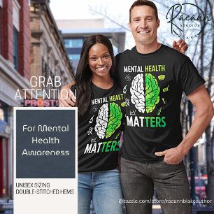 T-shirt des questions de santé mentale