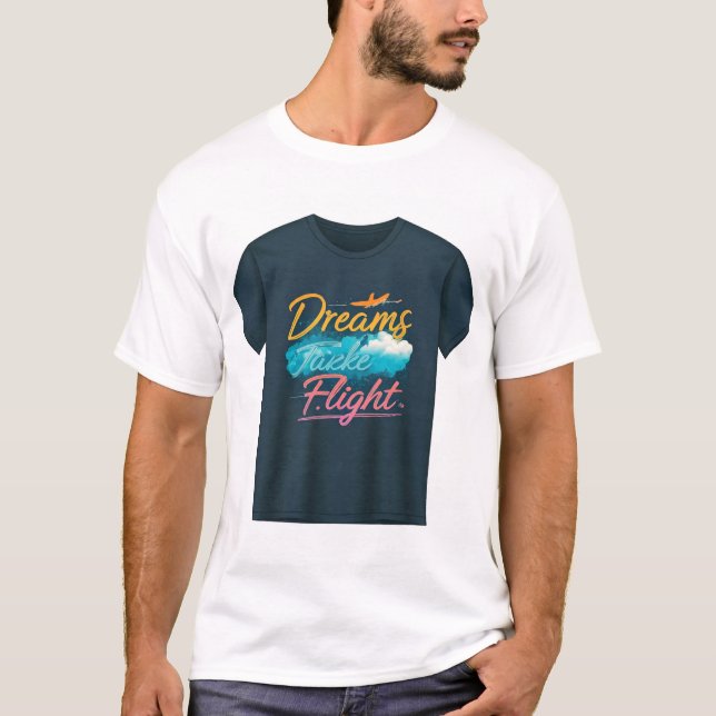 T-shirt Des rêves en vol (Devant)