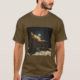 T-shirt des ruines d'Aliens anciens Sci-Fi Lunar