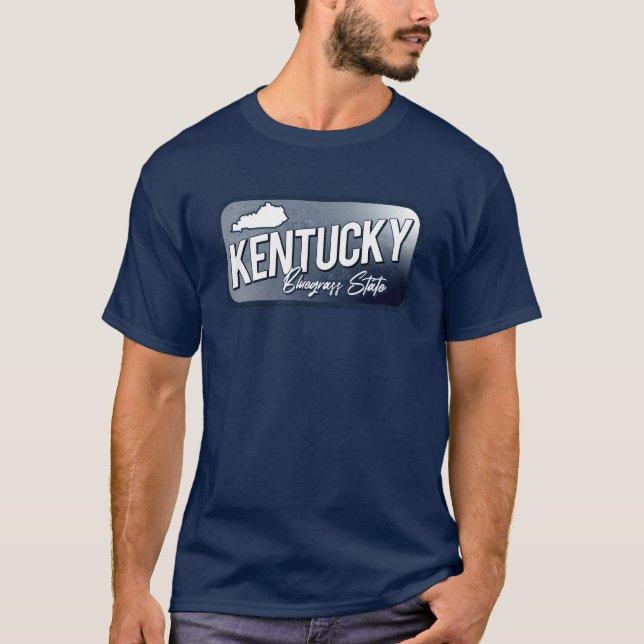 T-shirt des signes de l'état Kentucky Bluegrass (Devant)