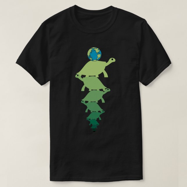 T-shirt Des tortues jusqu'à la conscience ocd (Design devant)