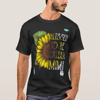 T-shirt Des Tournesols Graphiques Heureux D'Être Appelés M