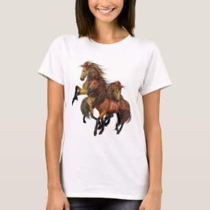 T-shirt des Trois Stallions Sauvages