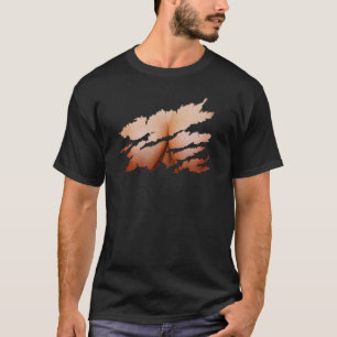 T-shirt Des vêtements déchirés révélant l'illusion de la p