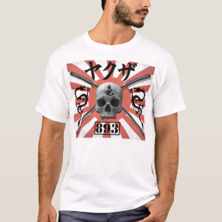 T-shirt des Yakuza de couleur avec le backprint