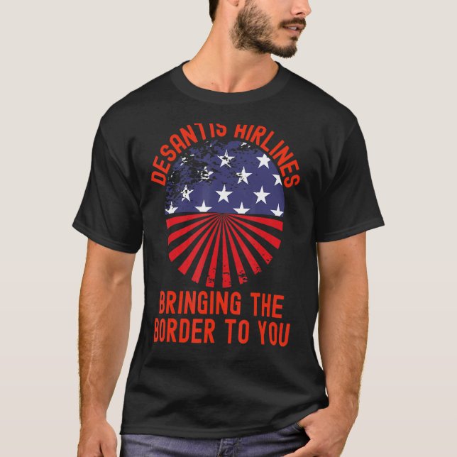 T-shirt DeSantis Airlines Chemise Martha's Vineyard Meme U (Devant)