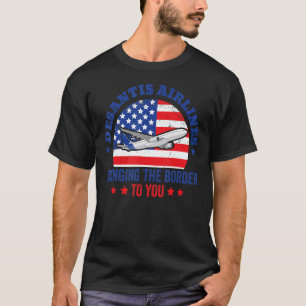 T-shirt DeSantis Airlines Drôle Mème politique USA Drapeau
