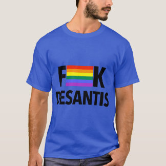 T-shirt DeSantis censuré avec un drapeau Gay pride