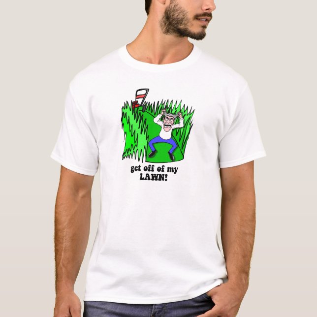 T-shirt descendez de ma pelouse (Devant)