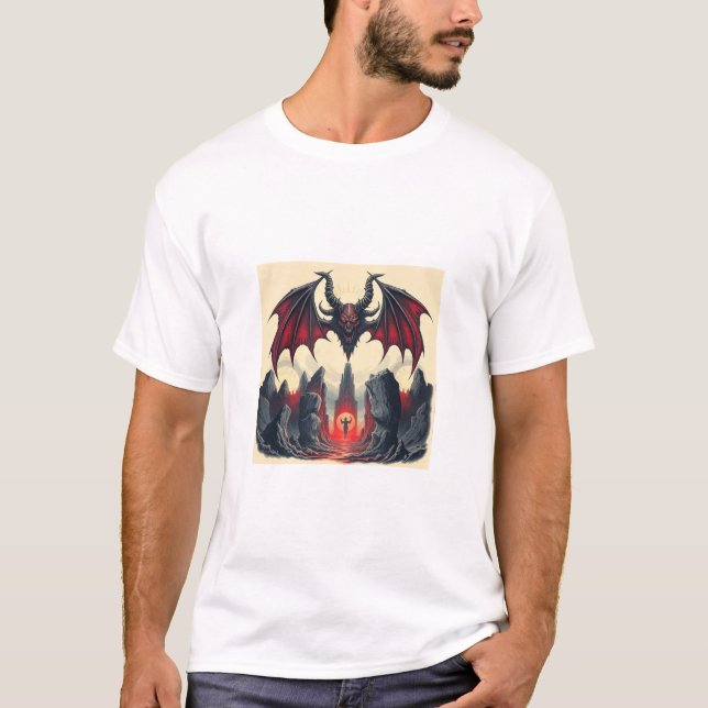 T-shirt Descendre dans l'obscurité (Devant)