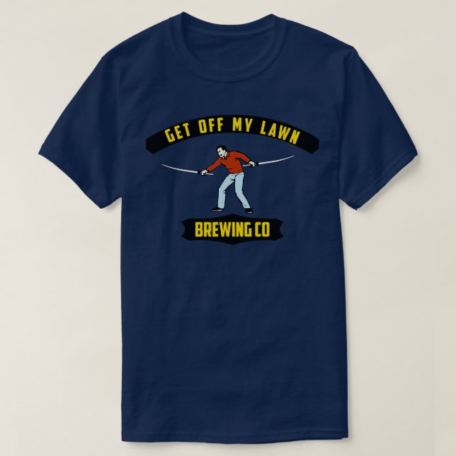 T-shirt Descends de ma pelouse (Design devant)