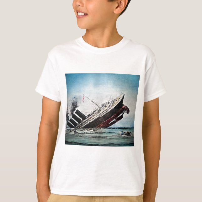 T-shirt Descente de la glissière de lanterne magique (Devant)