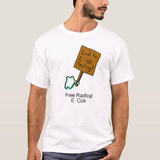 T-shirt d'Escherichia coli de radical libre