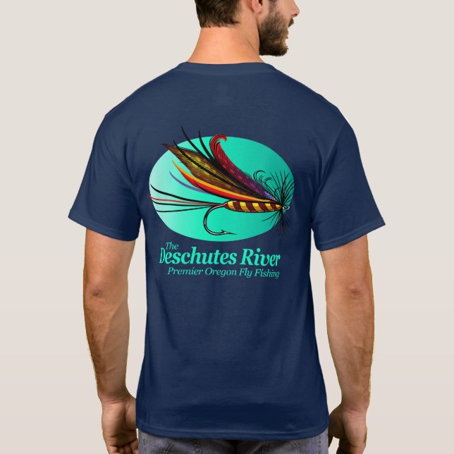 T-shirt Deschutes River (mouche) (Dos)
