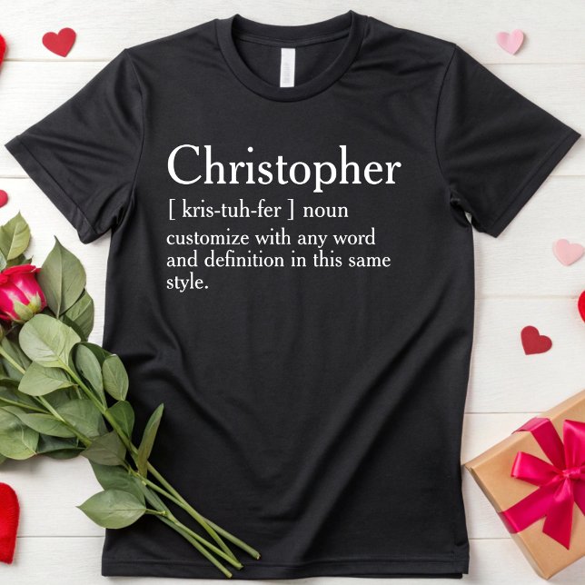 T-shirt Description personnalisée de la définition (Créateur téléchargé)