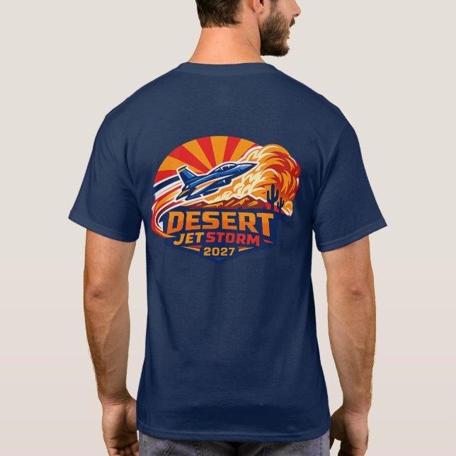 T-shirt Desert Jet Storm 2027 (Dos)
