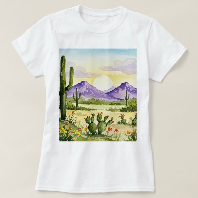 T-shirt Desert landscape (Design devant)