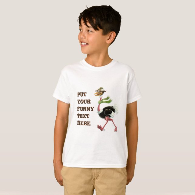 T-shirt Desert Ostrich Runner (Devant entier)