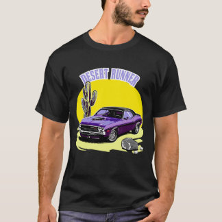 T-shirt Desert Runner, 1970 Dodge Challenger illustration