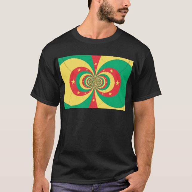 T-shirt Design à cinq branches République du Cameroun (Devant)
