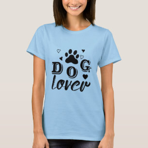 T-shirt Design Amoureux des chiens élégant avec Empreinte 