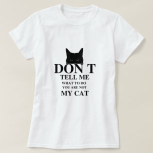 T-shirt design amusant pour texte de chat Contour ludiqu