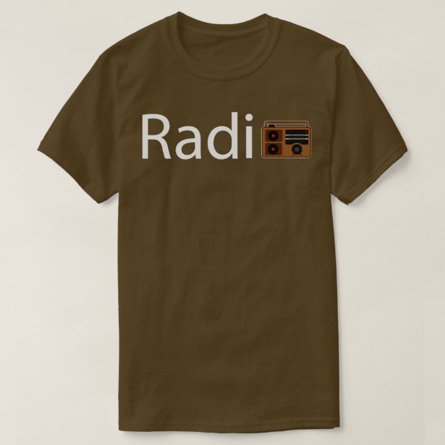 T-shirt Design artistique de la radio (Design devant)