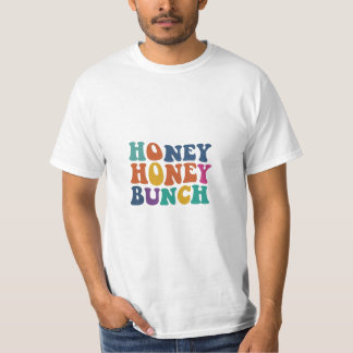 t-shirt design avec le texte "Honey Bunch" en mult