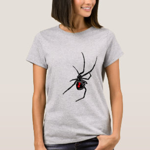 T-shirt Design Black Widow sur chemise 