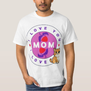 T-shirt design chat et maman