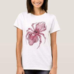 T-shirt Design Clean Silver GLASS SPIDER