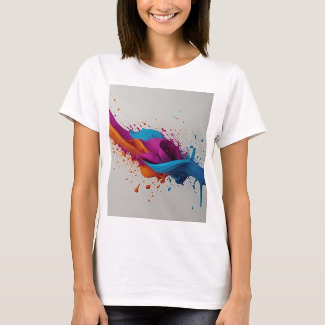 T-shirt design coloré (Devant)
