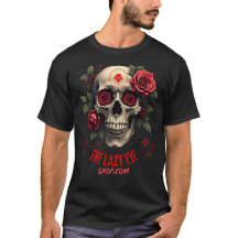 Design crâne et Rose 2