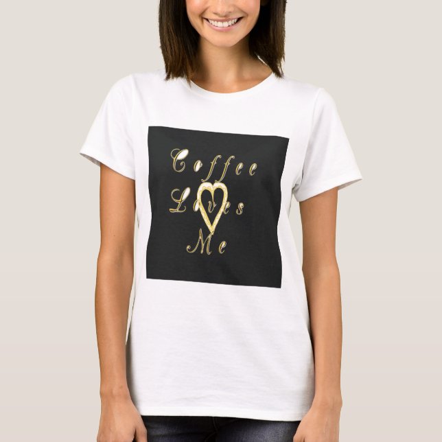 T-shirt Design crémeux pour les amateurs de café (Devant)