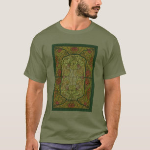 T-shirt Design d'art floral en verre