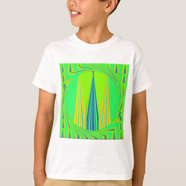 T-shirt Design d'art Motif géométrique Edgy (Devant)