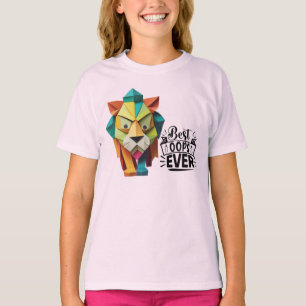 T-shirt Design d'artisanat coloré de Lion Origami