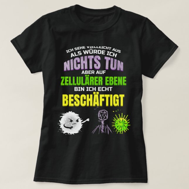 T-shirt Design de biologie amusant pour la recherche des é (Design devant)